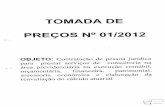 TOMADA DE PREÇOS N° 0112012 - Mato Grosso