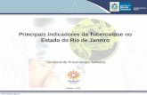 Principais indicadores da Tuberculose no ... - Rio de Janeiro