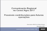 Comunicação Regional no Censo Agro 2017 Possíveis ...
