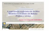 A experiencia arquivistica do Archivo Hist órico Eclesi ...