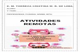 ATIVIDADES REMOTAS - Mairinque