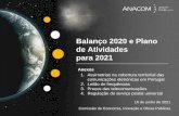 Balanço 2020 e Plano de Atividades para 2021