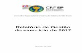 Relatório de Gestão do exercício de 2017 - CRF-SP