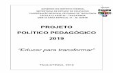 PROJETO POLÍTICO PEDAGÓGICO 2019 - Secretaria de …