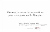Exames laboratoriais específicos para o diagnóstico de Dengue.