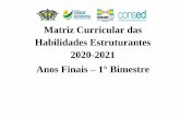 Matriz Curricular das Habilidades Estruturantes 2020-2021 ...