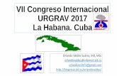 VII Congreso Internacional URGRAV 2017 La Habana. Cuba