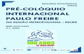 PRÉ-COLÓQUIO INTERNACIONAL PAULO FREIRE NA REGIÃO ...