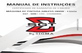 MANUAL DE INSTRUÇÕES - Sigma Tools