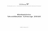 Relatório Vestibular Unesp 2010