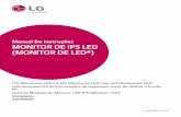 Manual De Instruções MONITOR DE IPS LED (MONITOR DE …