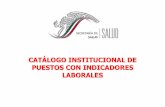 CATÁLOGO INSTITUCIONAL DE PUESTOS CON …