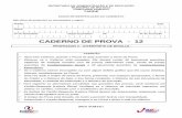 CADERNO DE PROVA - 12