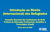 Introdução ao Direito (Internacional) dos Refugiados