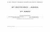 4º ROTEIRO - ABRIL 7º ANO - Mairinque