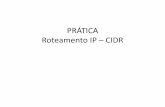 PRÁTICA Roteamento IP CIDR - PPGIa