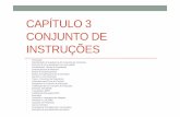 CAPÍTULO 3 CONJUNTO DE INSTRUÇÕES