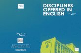 DISCIPLINES OFFERED IN ENGLISH - PUC-Rio