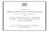 Virtues of Ramadhaanul-Mubaarak