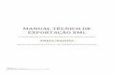 MANUAL TÉCNICO DE EXPORTAÇÃO XML