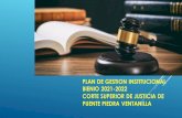 PLAN DE GESTION INSTITUCIONAL BIENIO 2021-2022 CORTE ...