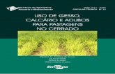 Uso de Gesso, Calcário e Adubos para Pastagens no Cerrado.