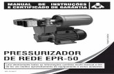 PRESSURIZADOR DE REDE EPR-50 - taqi.com.br