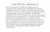 Lista CPC 23 – Exercício 1