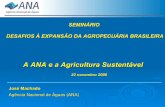 A ANA e a Agricultura Sustentável