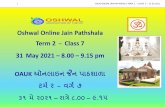 Oshwal Online Jain Pathshala Term 2 Class 7 ૈન પાઠશાળા ...