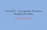 FLG 0243 – Cartografia Temática TRABALHO FINAL