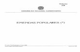 EMENDAS POPUlARES (*)