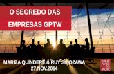 O SEGREDO DAS EMPRESAS GPTW - CIESP