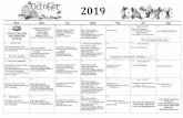 October 2019 Calendar - WordPress.com