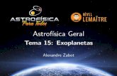 Astrofísica Geral - Tema 15: Exoplanetas