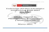 Evaluación del Plan Estratégico Institucional 2020-2023 ...