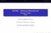 MC504 - Sistemas Operacionais - Unicamp