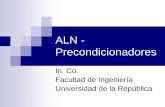 ALN - Precondicionadores