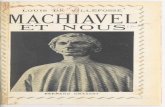 Machiavel et nous