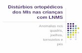 Distúrbios ortopédicos dos MIs nas crianças com LNMS