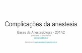 Bases da Anestesiologia - 2017/2