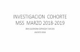 INVESTIGACION COHORTE MSS MARZO 2018-2019