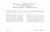 Espaço “Indo-Pacífico”: o Fator China e Motivações ...