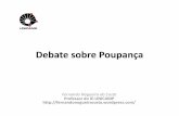 Debate sobre Poupança - Fernando Nogueira da Costa ...