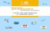 LISTA DE MATERIAIS E LIVROS 2021 - auxiliadora.nd.org.br