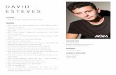 CV David Esteves Junho 2020 - Artist Global Management