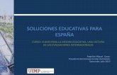 SOLUCIONES EDUCATIVAS PARA ESPAÑA