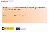 Asunto: Lanzamiento del Grupo Interplataformas de GRAFENO ...