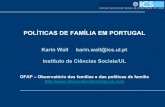 POLÍTICAS DE FAMÍLIA EM PORTUGAL