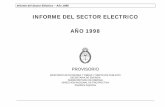INFORME DEL SECTOR ELECTRICO AÑO 1998